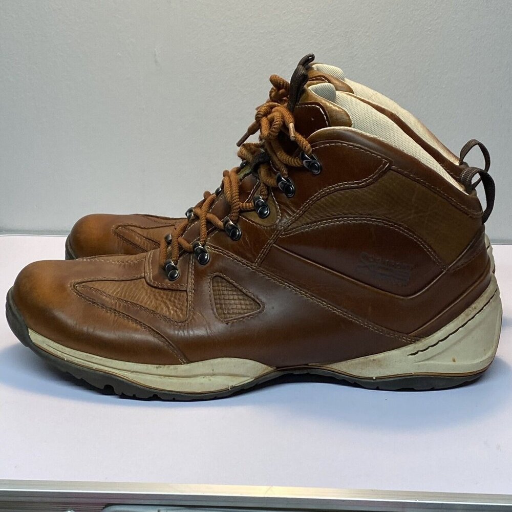 Rockport Mens Size 12 Boots Brown Leather Waterproof Hydro Shield Ankle EU 46.5 - Picture 5 of 12